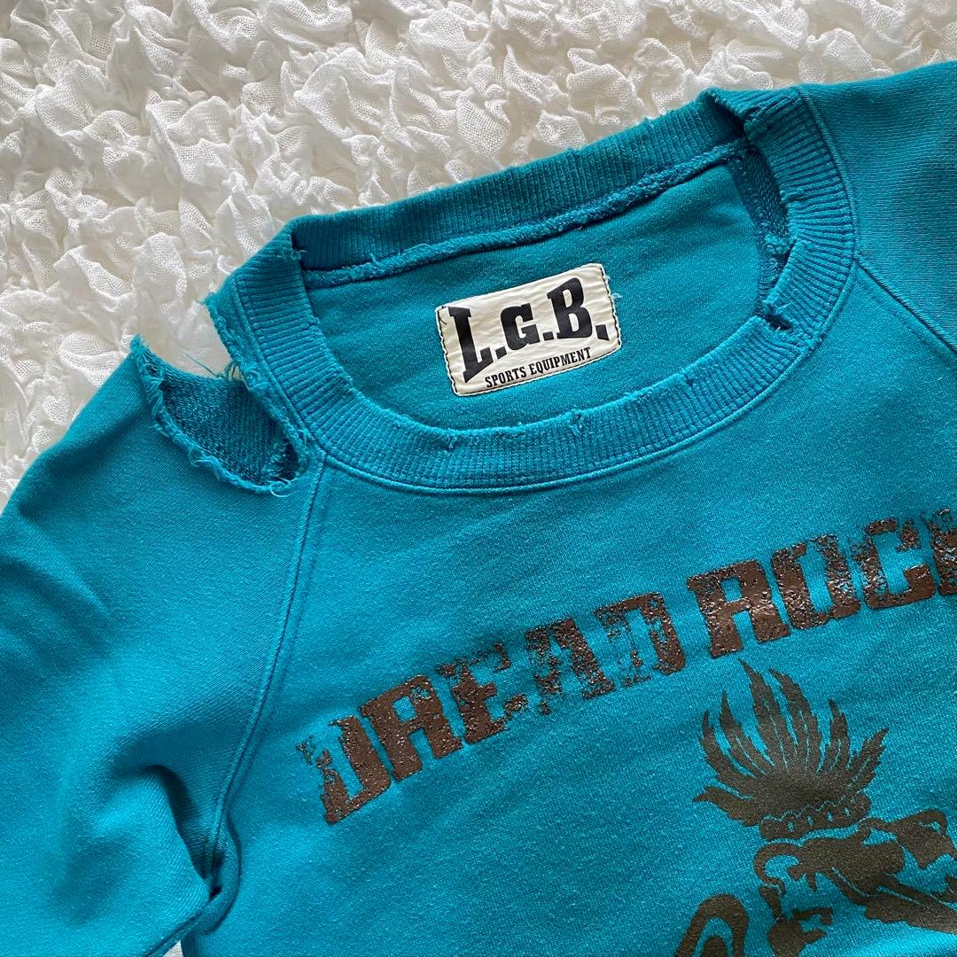 LGBクラッシュ加工SWEATトレーナーY2K人気スウェット希少archive