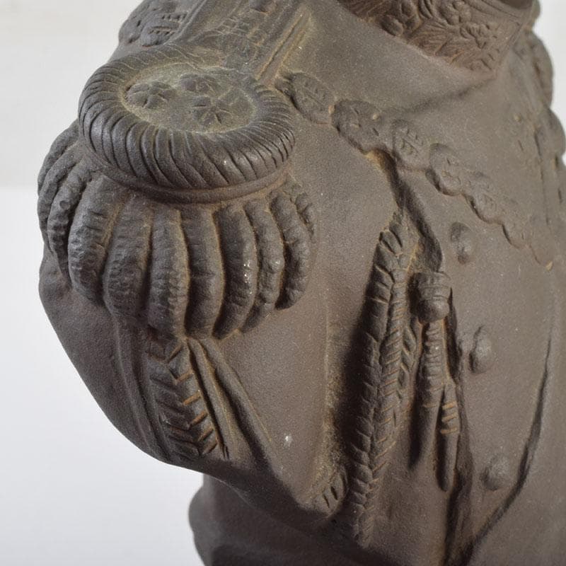 彫刻家　山本瑞雲作　玉定鋳　ブロンズ　東郷元帥像　高さ約23.5cm　V8960