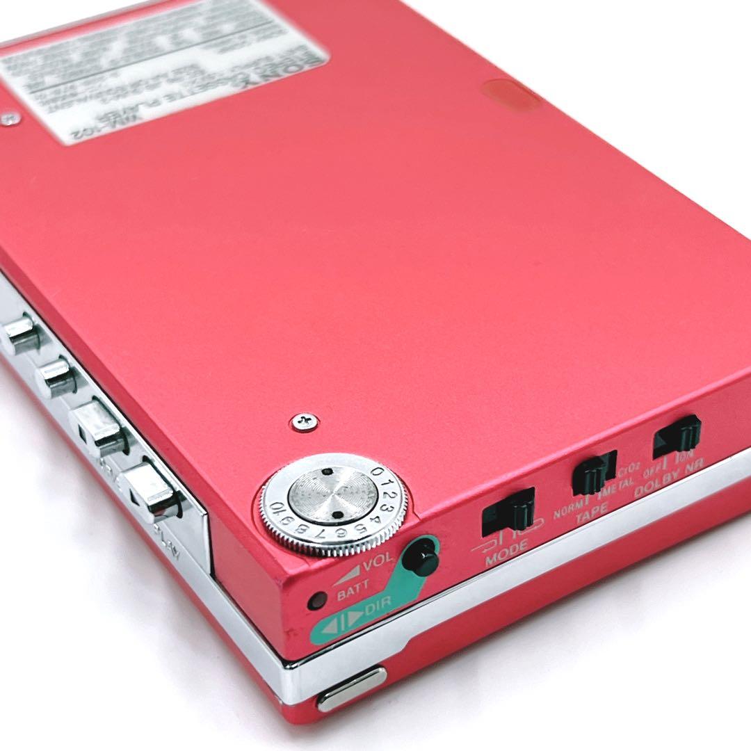 【超美品・動作品】 SONY WM-102 ウォークマン　 希少色　レッド