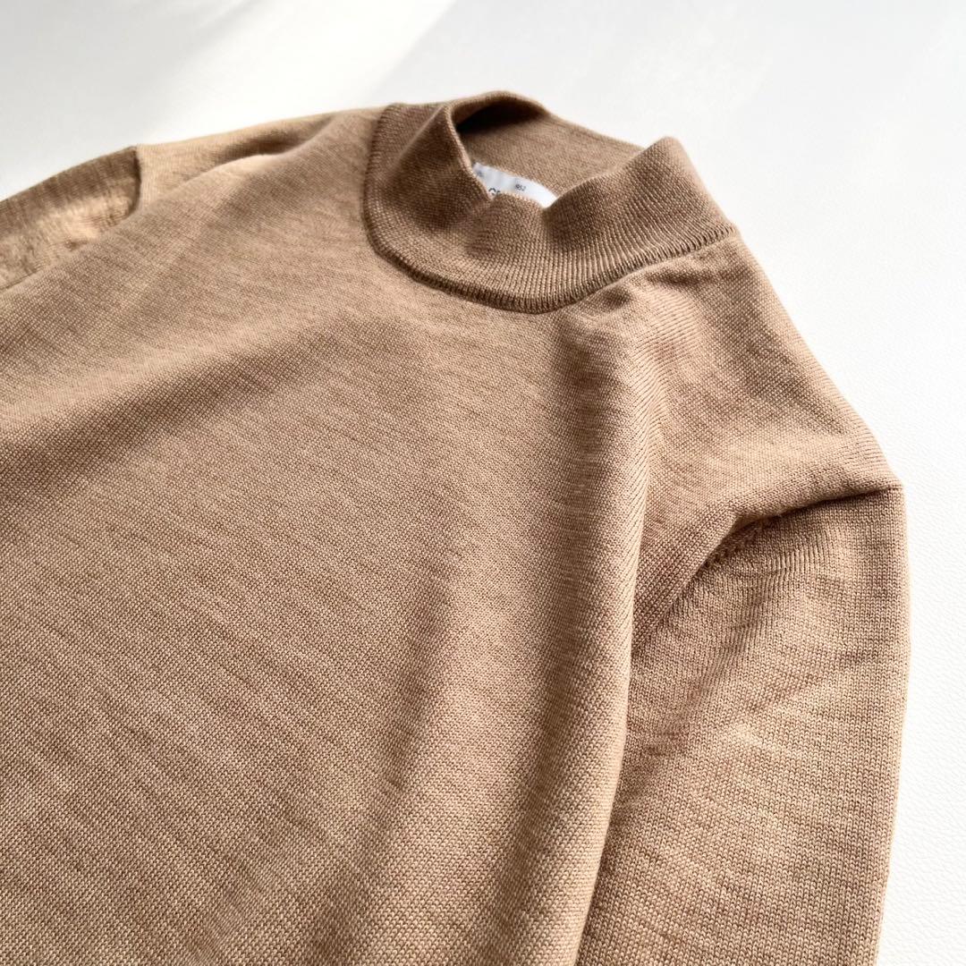美品『Gran Sasso』モックネック／プルオーバーニット／ウール／M／春秋冬