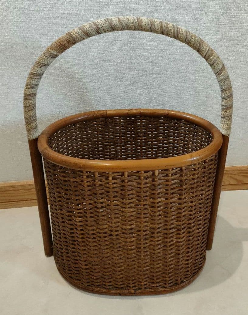 大きな籐かご ラタン 収納家具 さえら