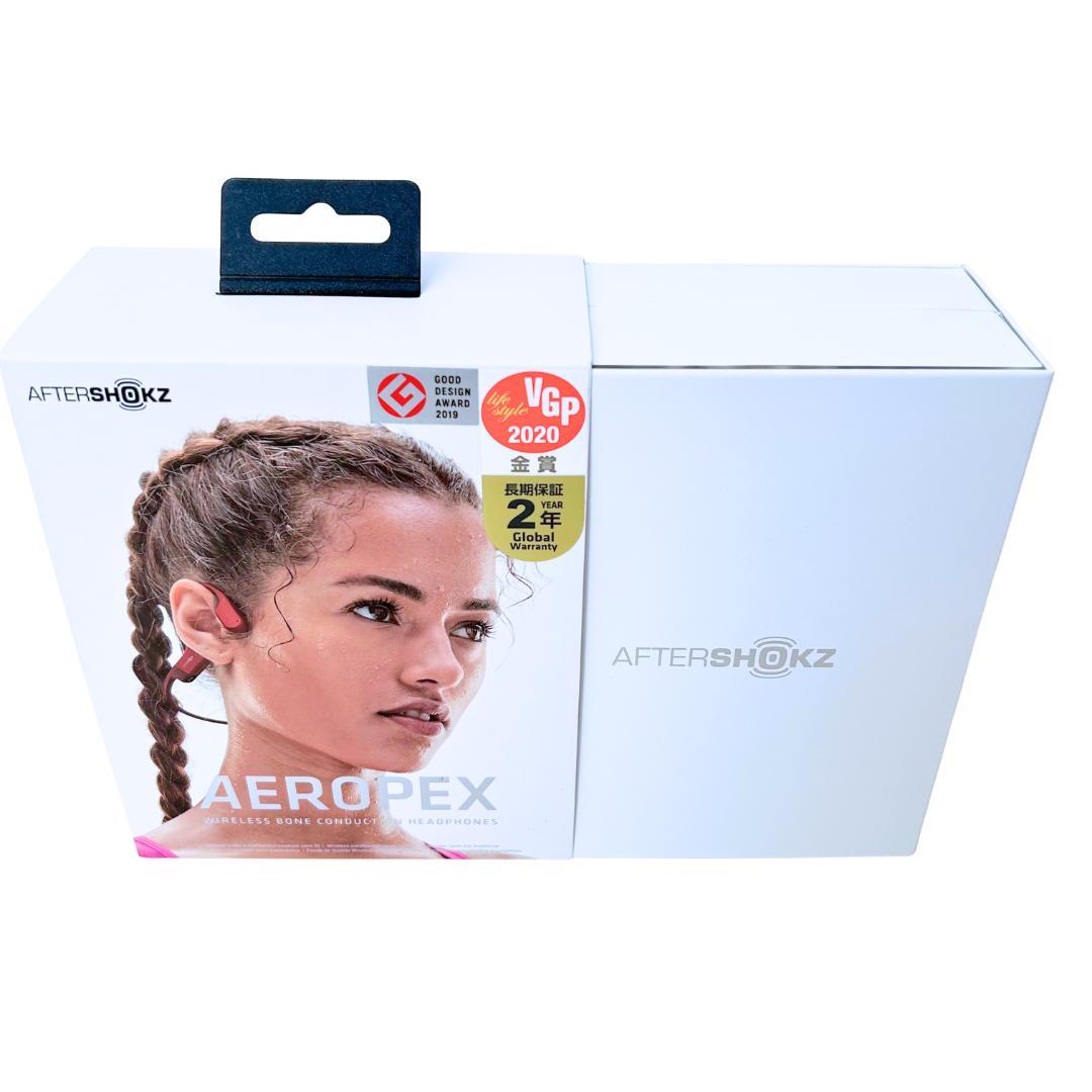 状態良好！AfterShokz Aeropex 骨伝導ワイヤレスヘッドホン 赤