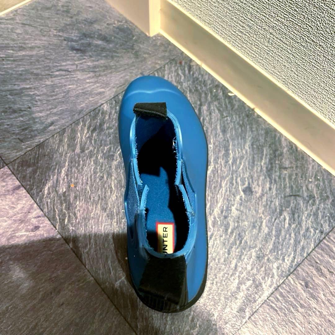 HUNTER/長靴/レインブーツ/ショート/青/24cm/24.5cm/25cm