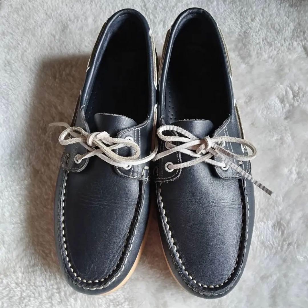 良品 パラブーツ デッキシューズ BARTH ネイビー 27.5cm