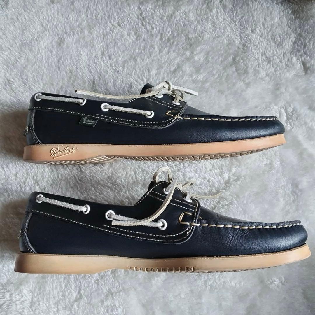 良品 パラブーツ デッキシューズ BARTH ネイビー 27.5cm