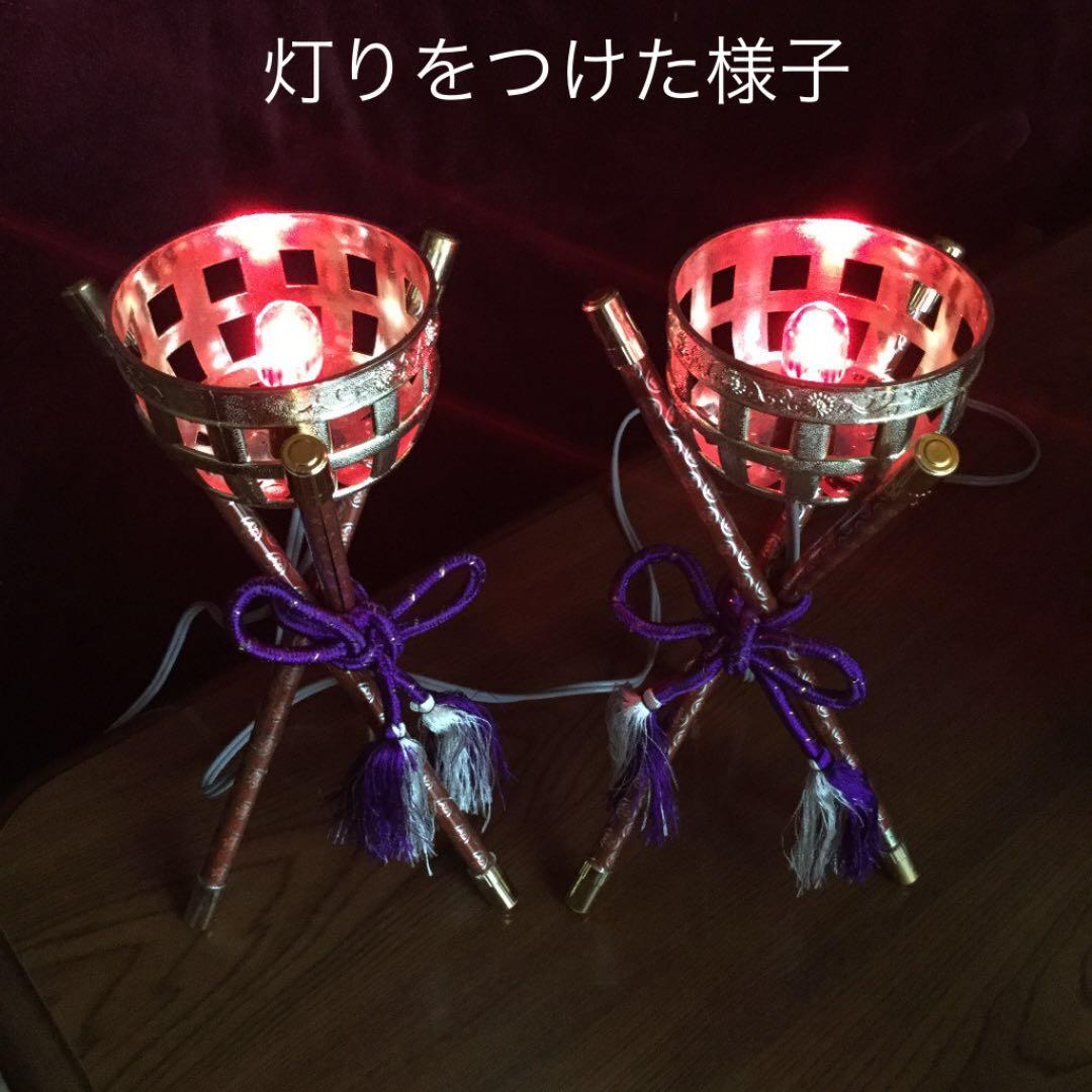 甲冑、御弓太刀飾、かがり火、　金屏風　　(源山作)