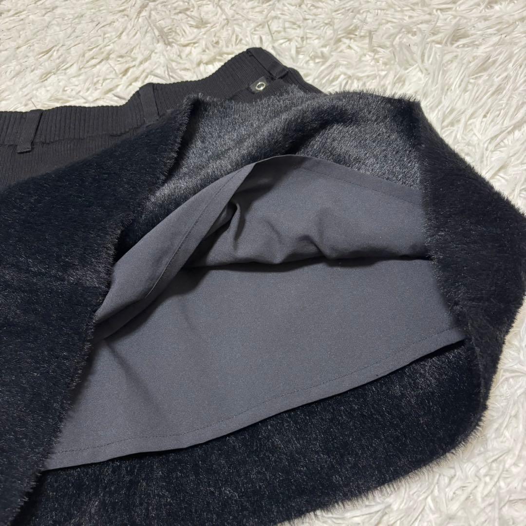 最新 アルチビオ セットアップ ファー　ニット 黒　ゴルフ ウェア スカート