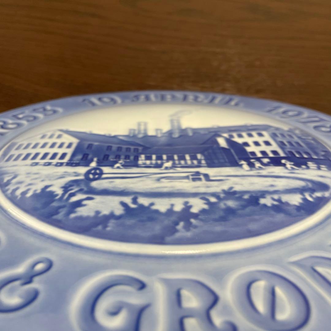 １２５周年記念・１９７８年・２３cm・陶器製レリーフ・Ｂ＆Ｇ. Co・