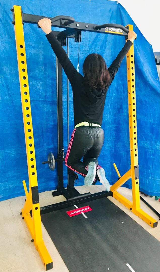 パワーテック社ハーフラック(WB-HR19)専用　ラットロー 奥柱・スタック式