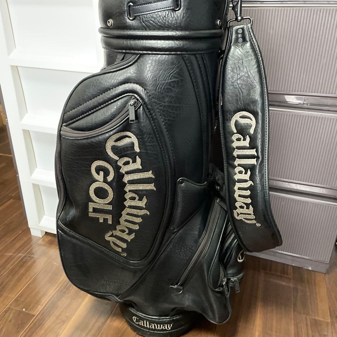 キャロウェイ　ツアーキャディバック　本革　ビンテージ
