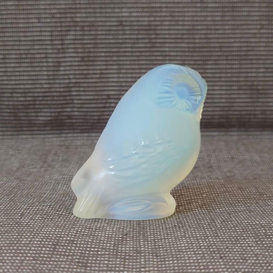 希少❗️ LALIQUE ラリック　フクロウ オパールセント フィギュリン