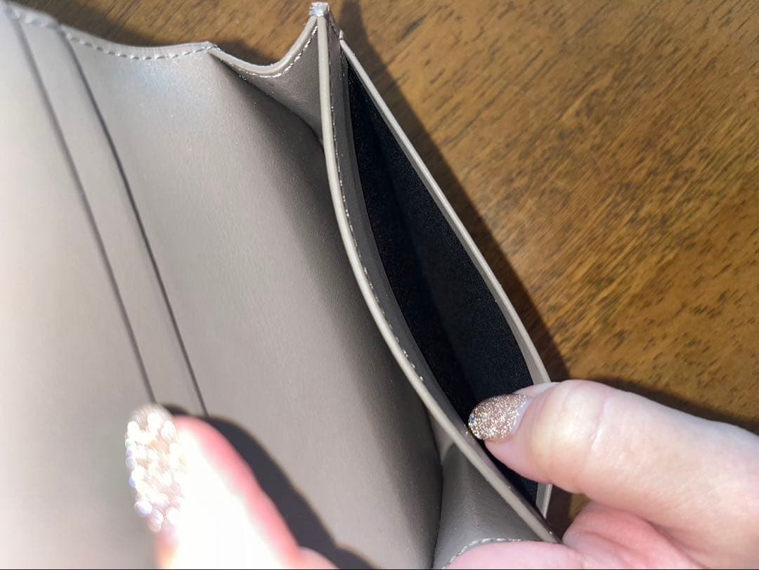 CELINE グレー レザー 名刺入れ