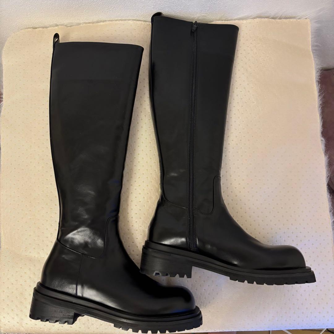 未使用級✨THE glow CANAL JEAN☆ロングブーツ 黒24.5cm