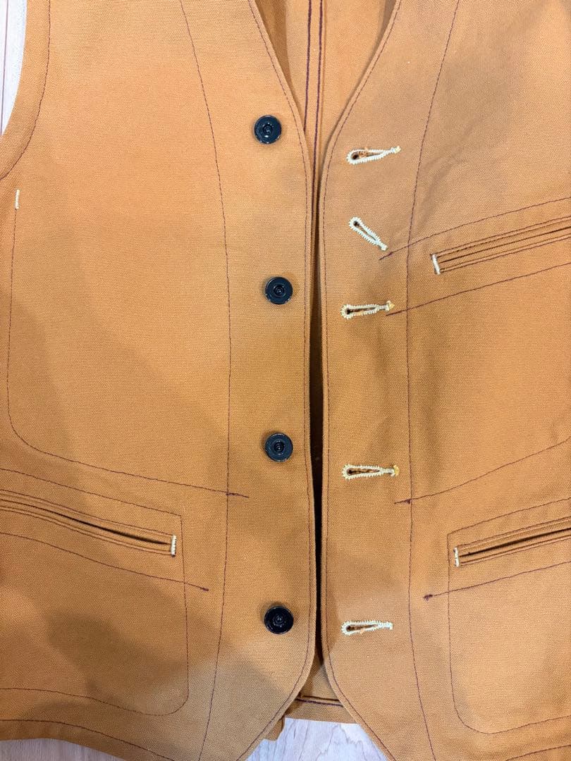 シュガーケーン　ブラウンダックワークベスト