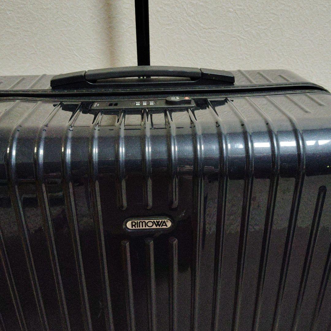 RIMOWAサルサエアー91リットル　ネイビー廃盤品　シール、ベルト付き