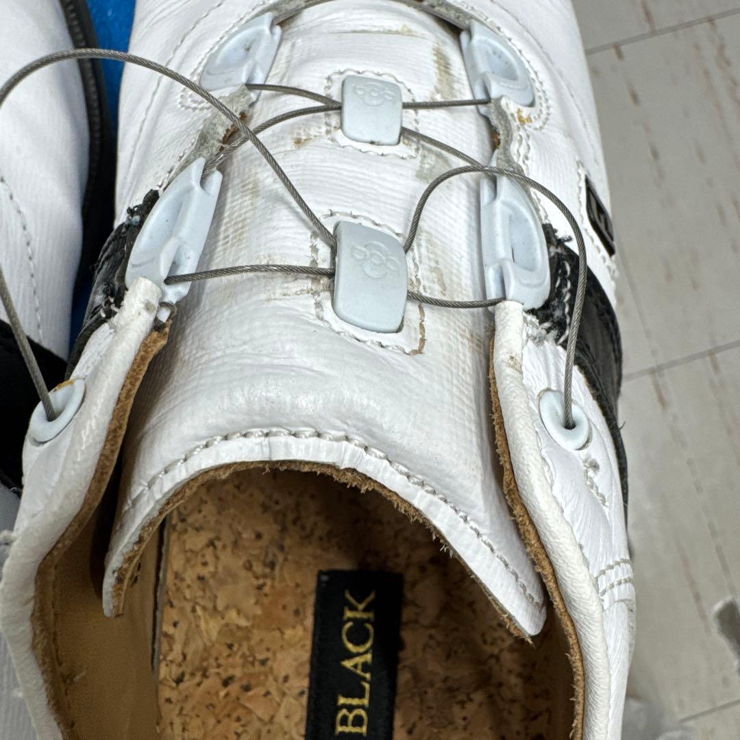 ICON BLACK ゴルフシューズ ホワイト/ブラック