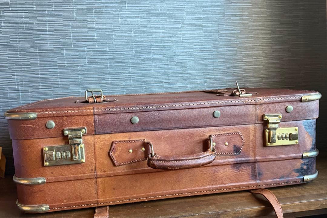 JUNK★アンティーク★トランク 本革 レザー ヴィンテージ アタッシュケース