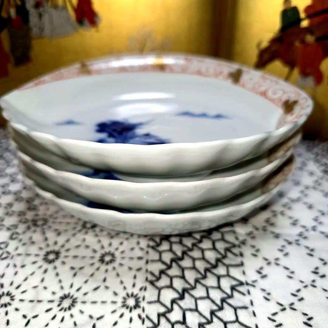 源六焼　富永源六　鮑型/アワビ　銘々皿　3枚　三つト印