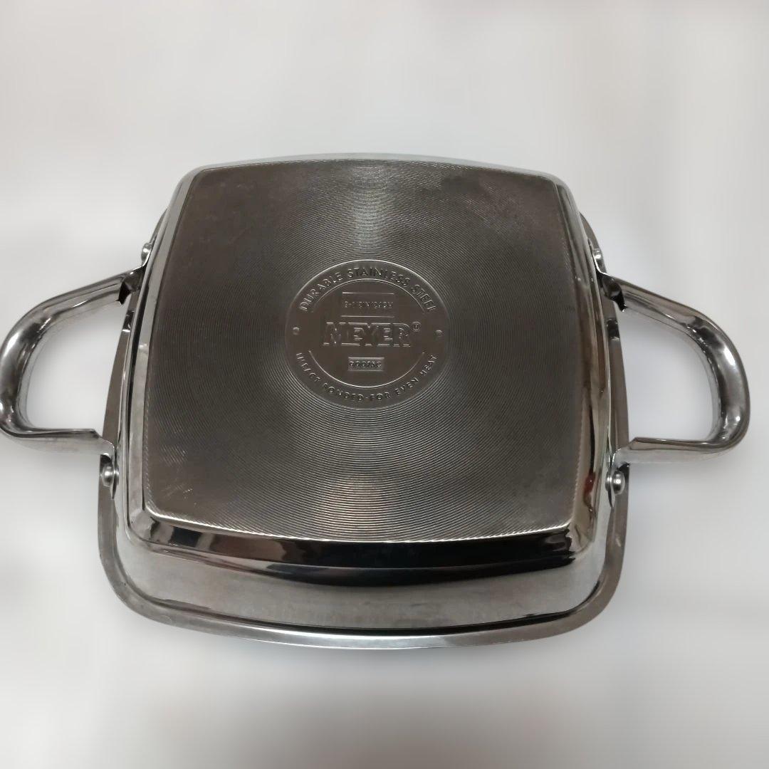 美品　マイヤー MEYER スクエアグリルパン 24cm 限定レシピ