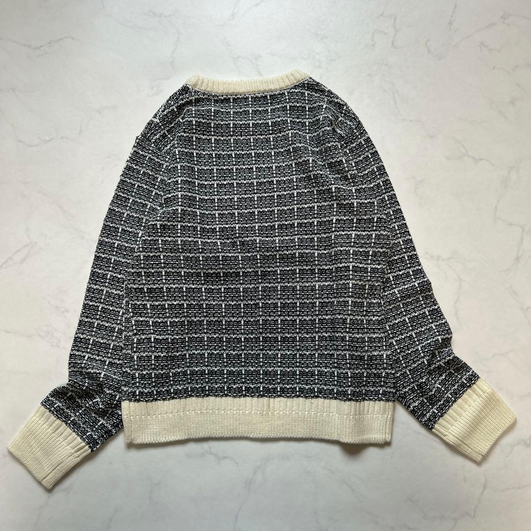 新品LLフィラFILA セーター スカート ゴルフセットアップ 2way 黒白