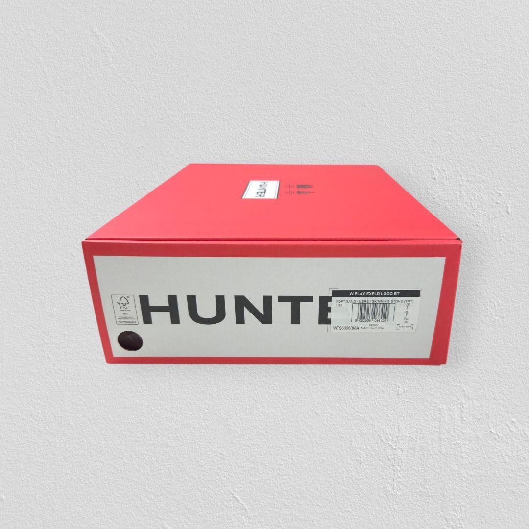 靴 HUNTER Logo Print Short Rain Boots 23cm