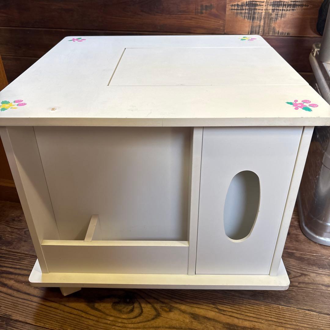 昭和レトロ　サンリオ　ハローキティ　ドレッサー　メイクボックス　机　キャスター付