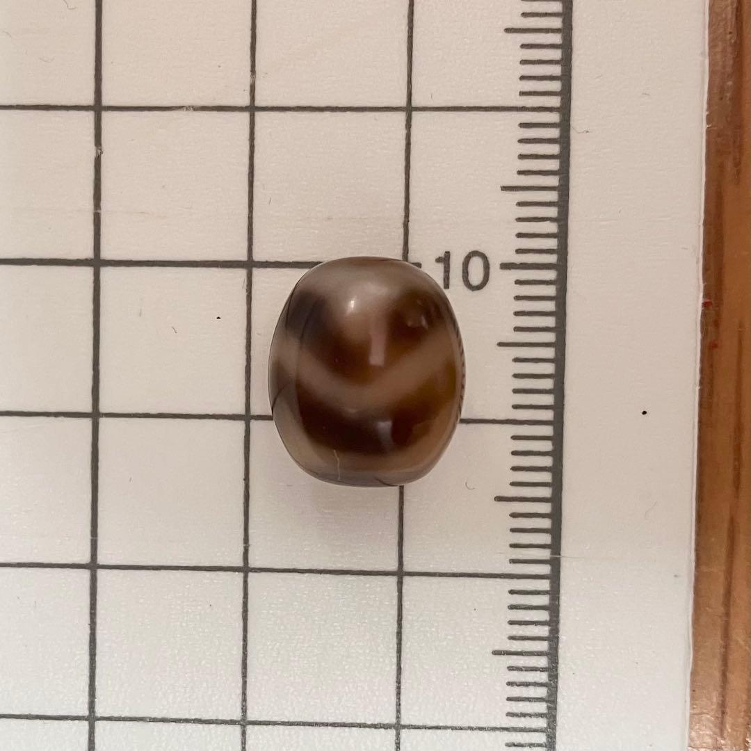 水紋虎牙 天珠 Dzi bead ①