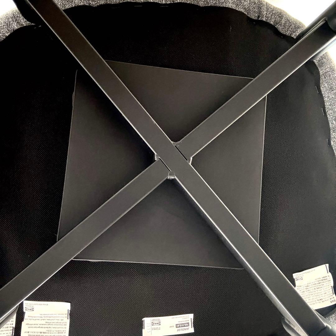 【送料込み】IKEA ヤンオロフ回転パーソナルチェア ミディアムグレー 2脚