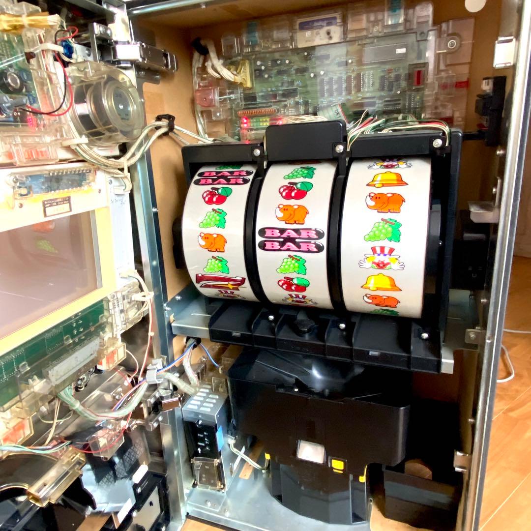 【ジャンク】パチスロ実機 ニューアイムジャグラーEX-C 北電子 不要機付