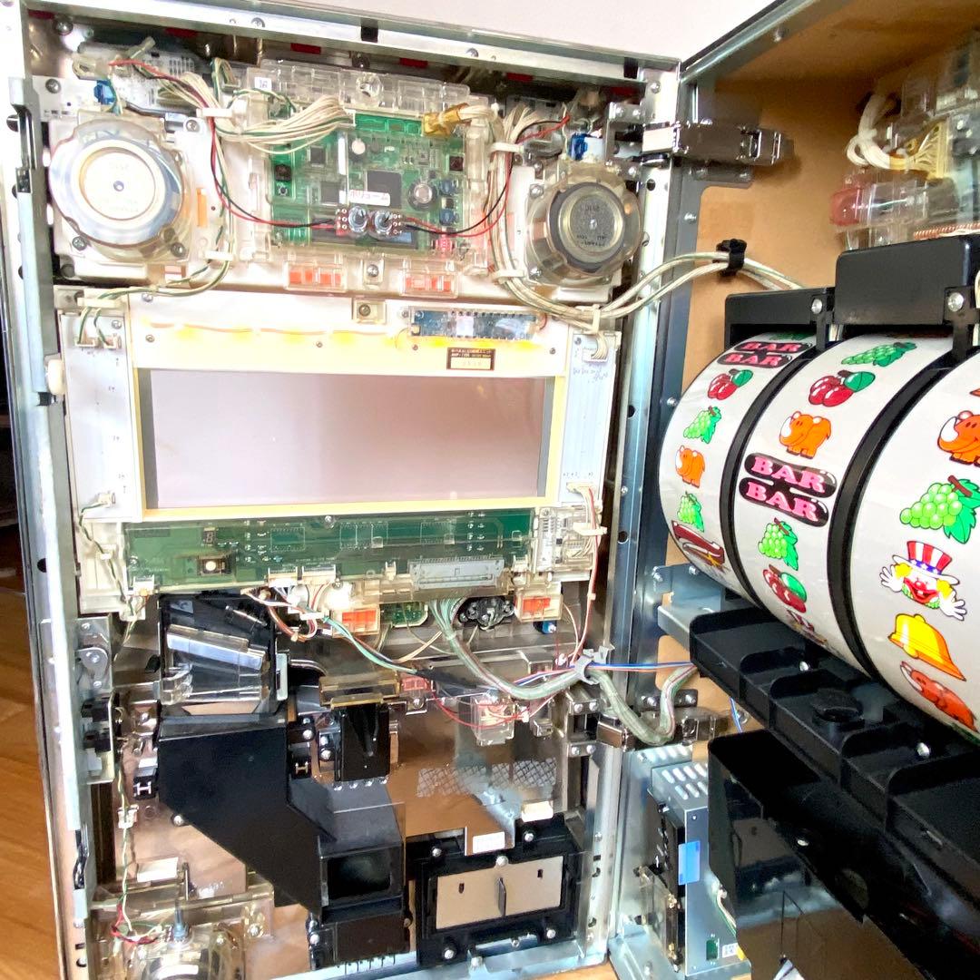 【ジャンク】パチスロ実機 ニューアイムジャグラーEX-C 北電子 不要機付