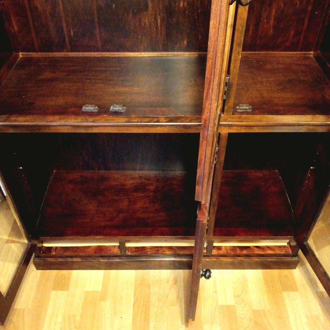 ガラスキャビネット 本棚　ディスプレイケース　書棚　ブックシェルフ