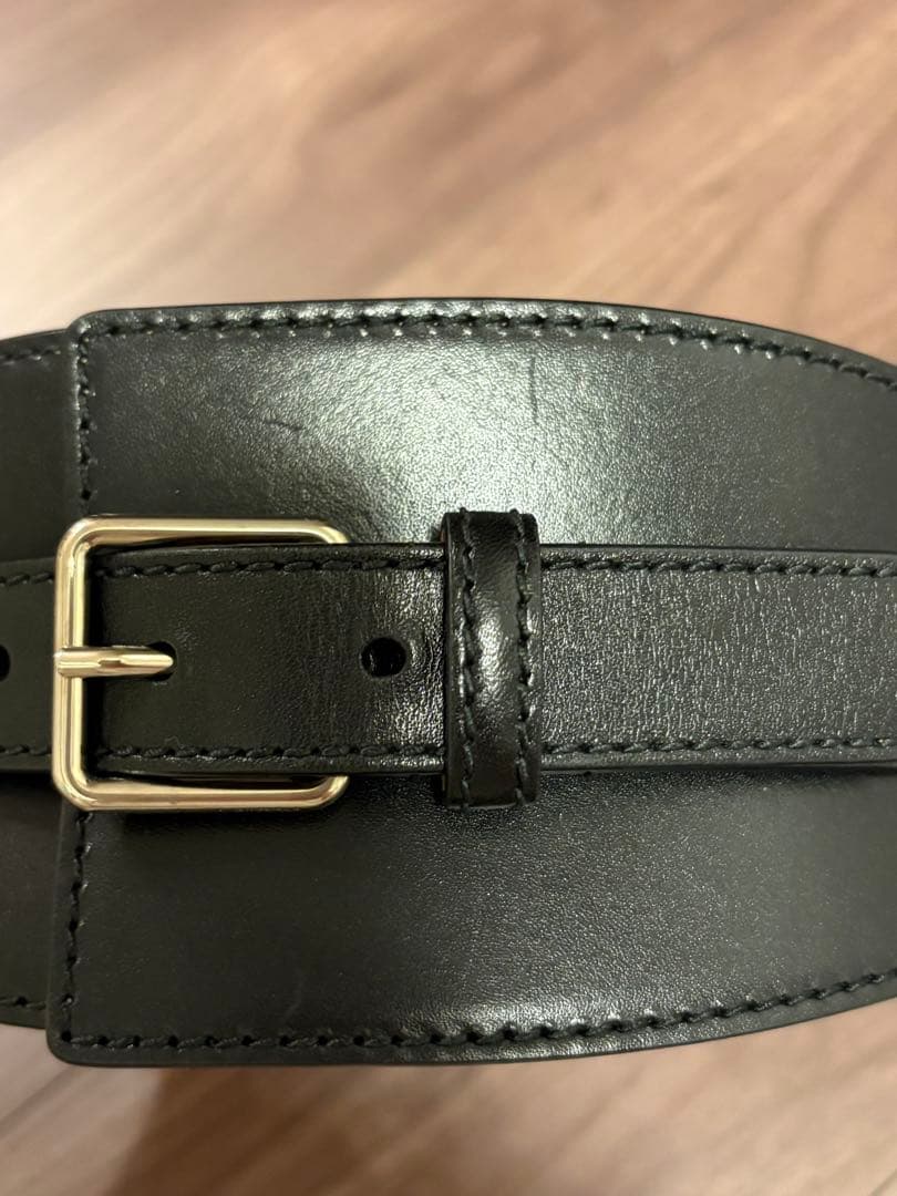 Alexander McQueen レザーベルト ブラック