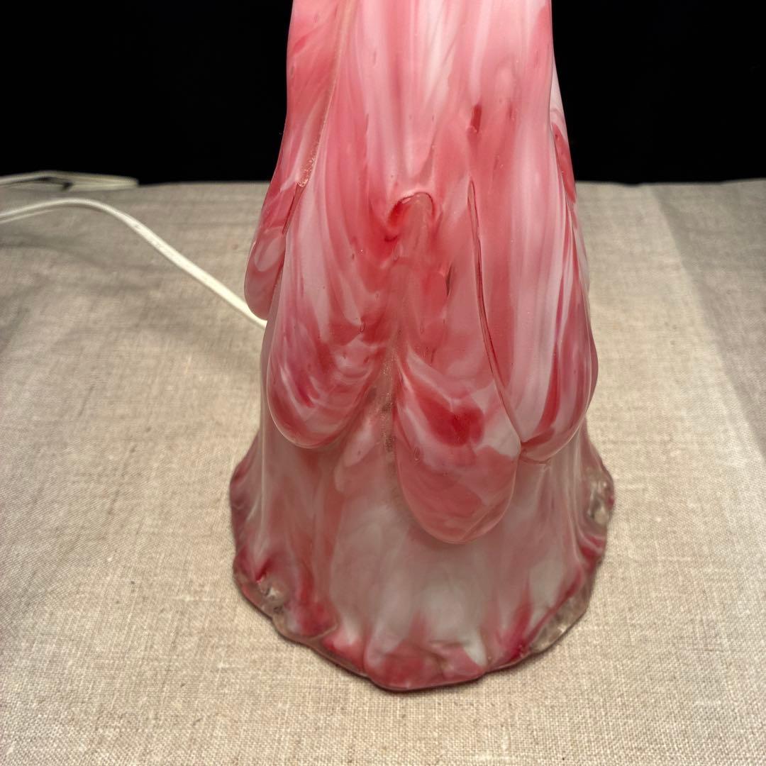 岩田ガラス テーブルランプ ライト スタンドライト 布シェード IWATA