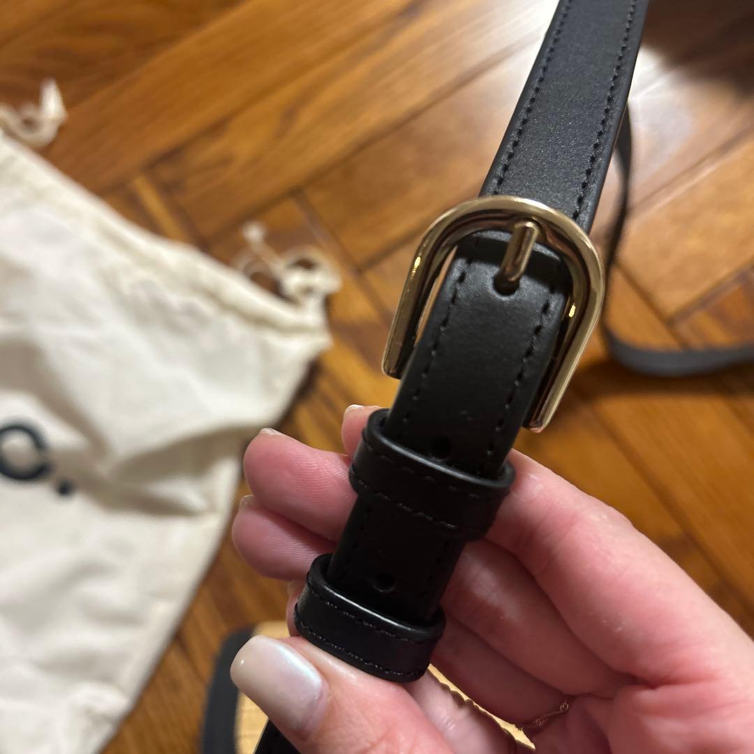 バッグ A.P.C mini Demi-Lune raffia crossbodybag