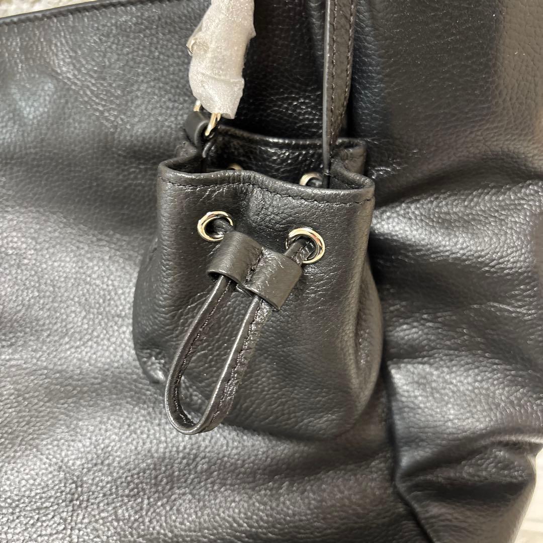 ★週末価格‼️【新品タグ付き】BEARDSLEYビアズリー牛革トートバッグ黒