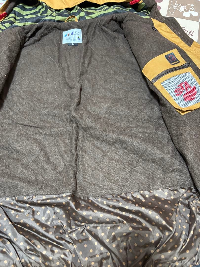 メンズウェア　Lサイズ　スキーウェア　スノボ　美品　ブラウン　期間限定セール