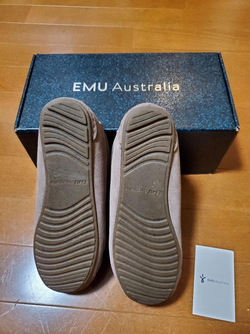 新品 未使用　emu Australia/エミュ　ブラウン　モカシンシューズ