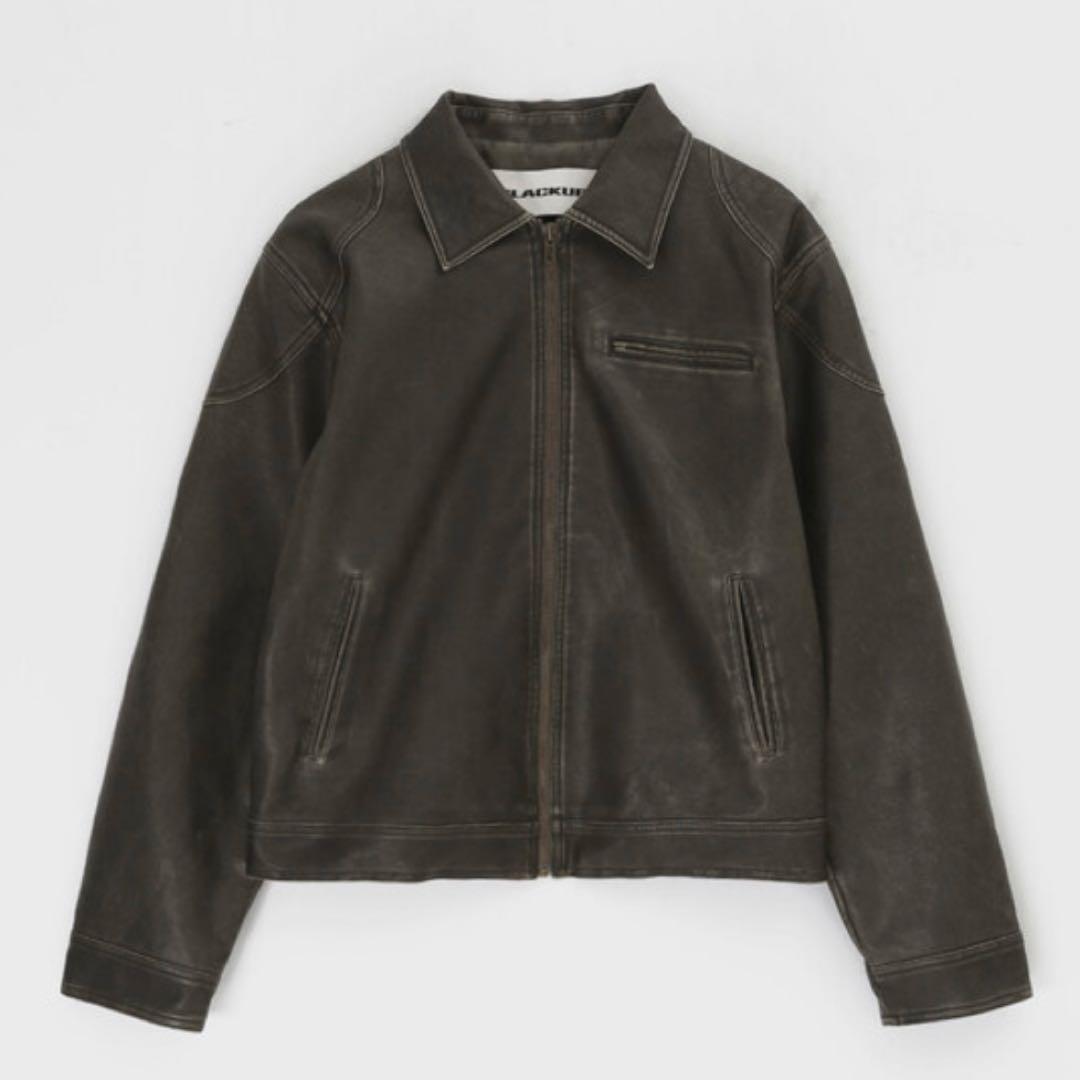 BLACKUP [MADE] アンバックウォッシングレザージャケット