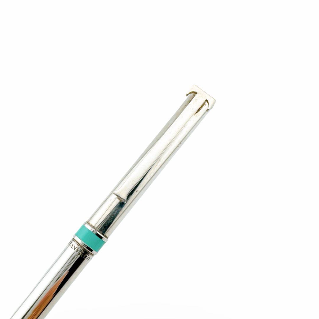 美品Tiffany&Co.ティファニー ブルー ボールペン Tクリップ 925