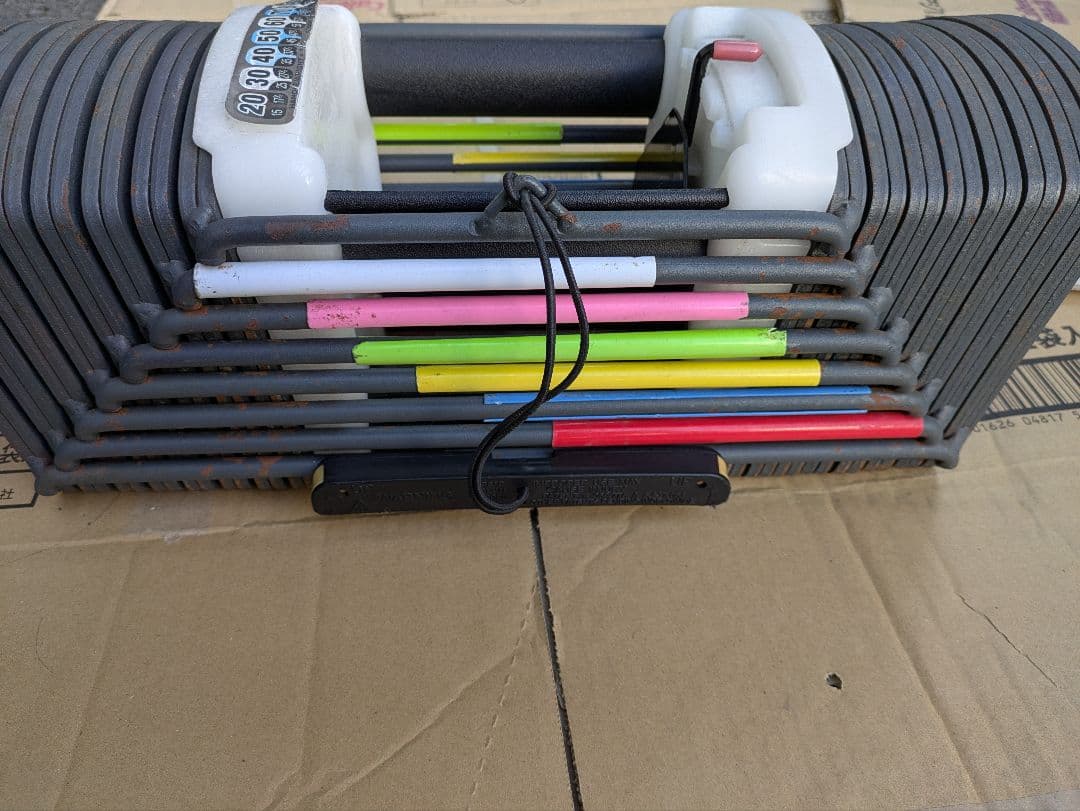 ① 可変式ダンベル　40キロ✖︎2