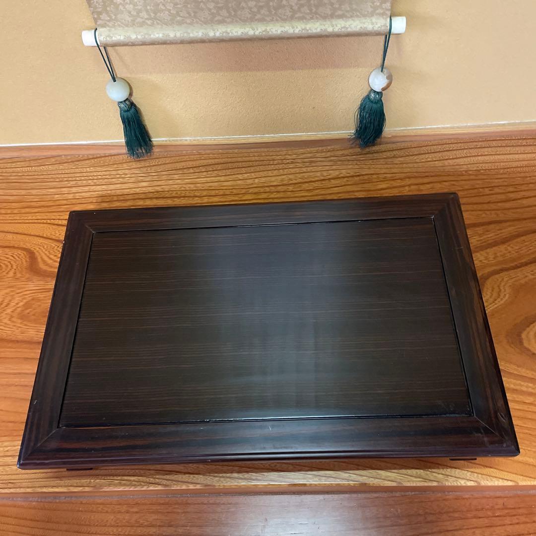 【唐木】高級 盆栽台 花台 飾り台 香炉台 花瓶台 サイドテーブル