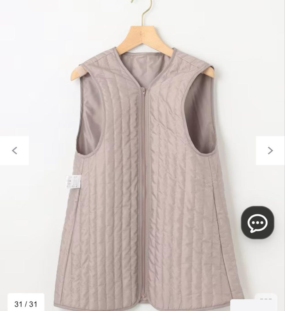 オンワード　組曲　中綿ライナー付きモッズコート　マウンテンパーカー　ベージュ