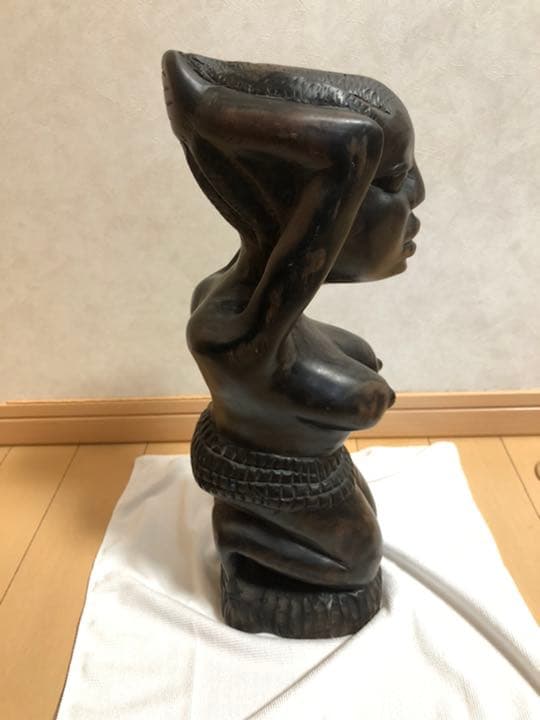 人形　アフリカ　木製　インテリア　置物　民芸品　オブジェ