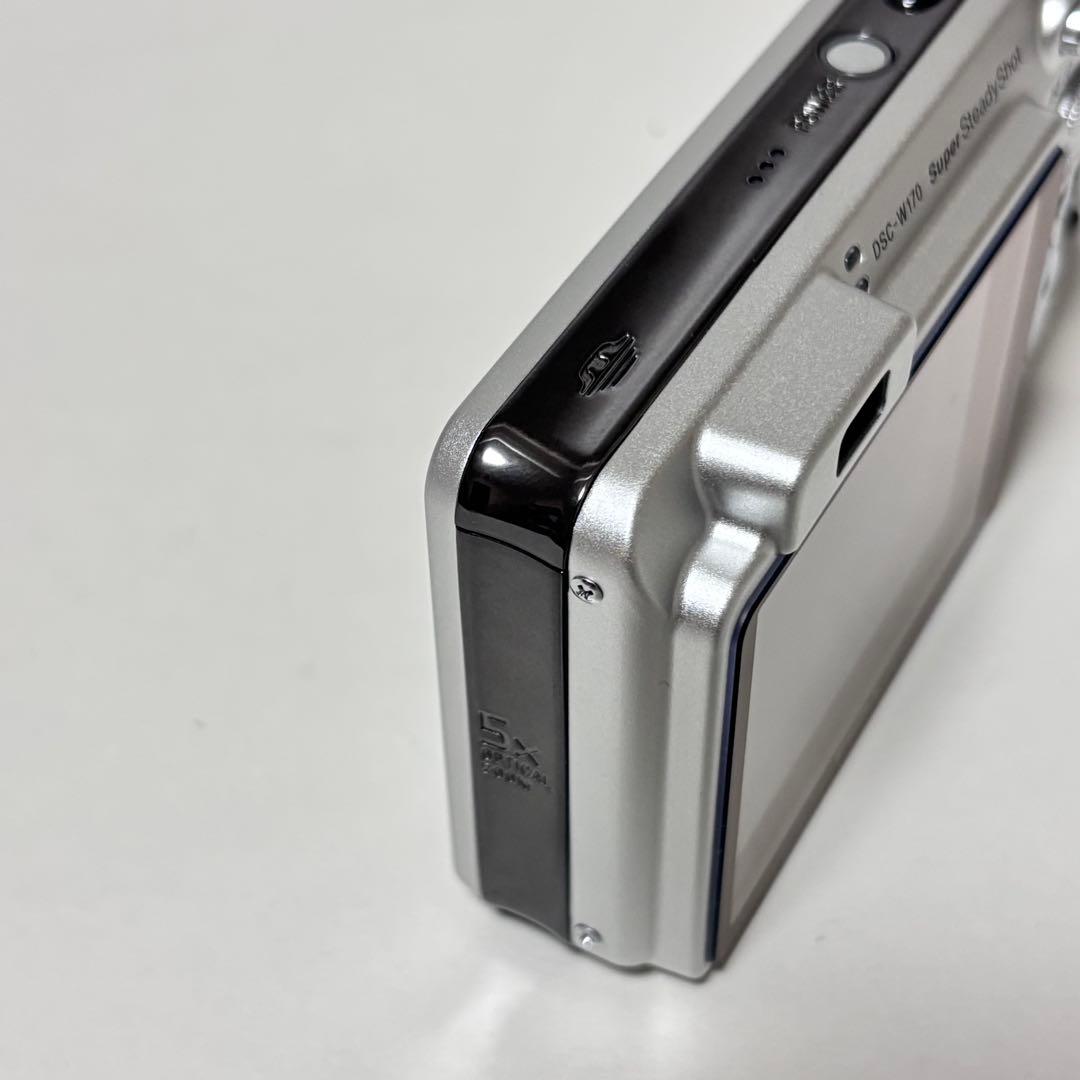 SONY Cyber-shot DSC-W170 デジカメ　コンデジ シルバー