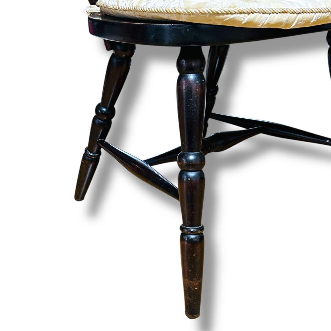 【2脚セット】①② 北海道民芸家具 樺桜材 ウィンザー スピンドル チェア 椅子