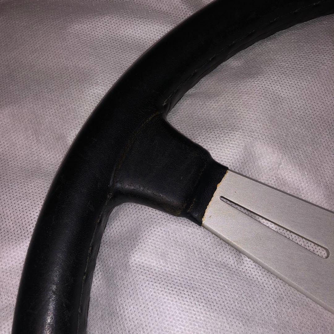 な*ん様 ナルディ　クラシックレザー　ブラック　36 ホーンリング　ホーンボタン