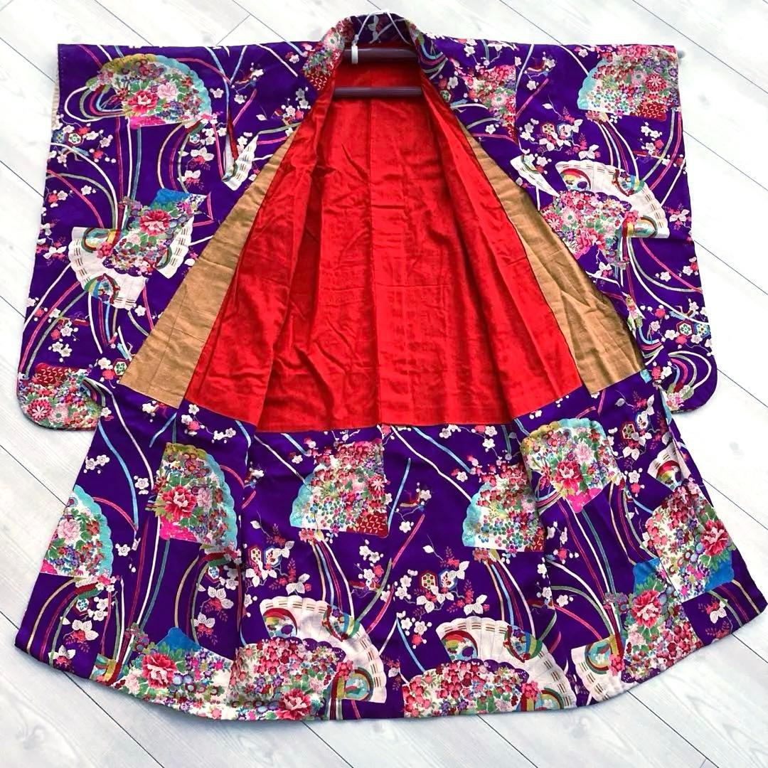 アンティーク着物　子供用　七五三 大正ロマン　正絹　女の子　No.50