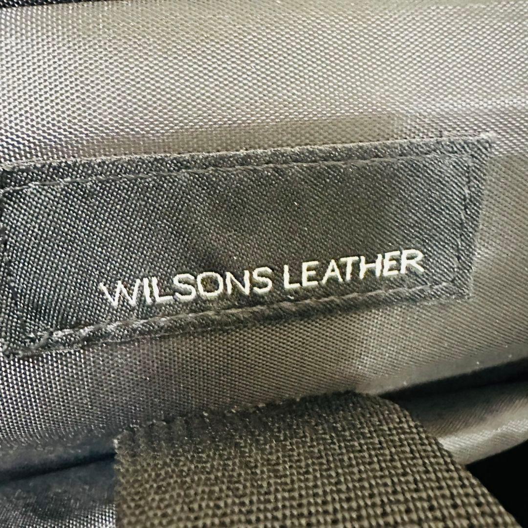 極美品 ウィルソンズレザー 2way ビジネスバッグ ブリーフケース 2室本革