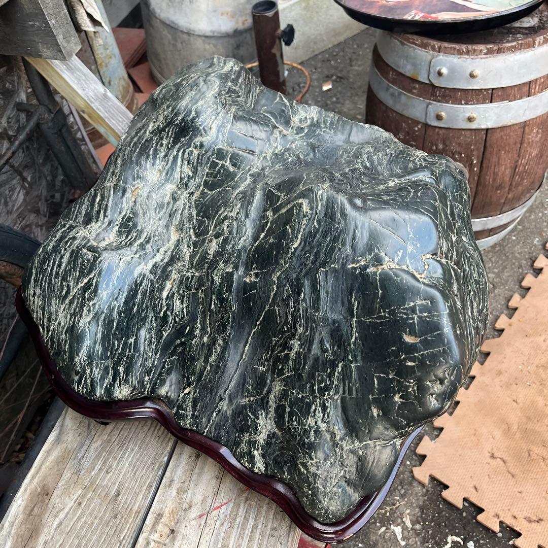 神居古潭石、神居古潭山波石、水石 水石展示会用、特大古潭山波石、初心石