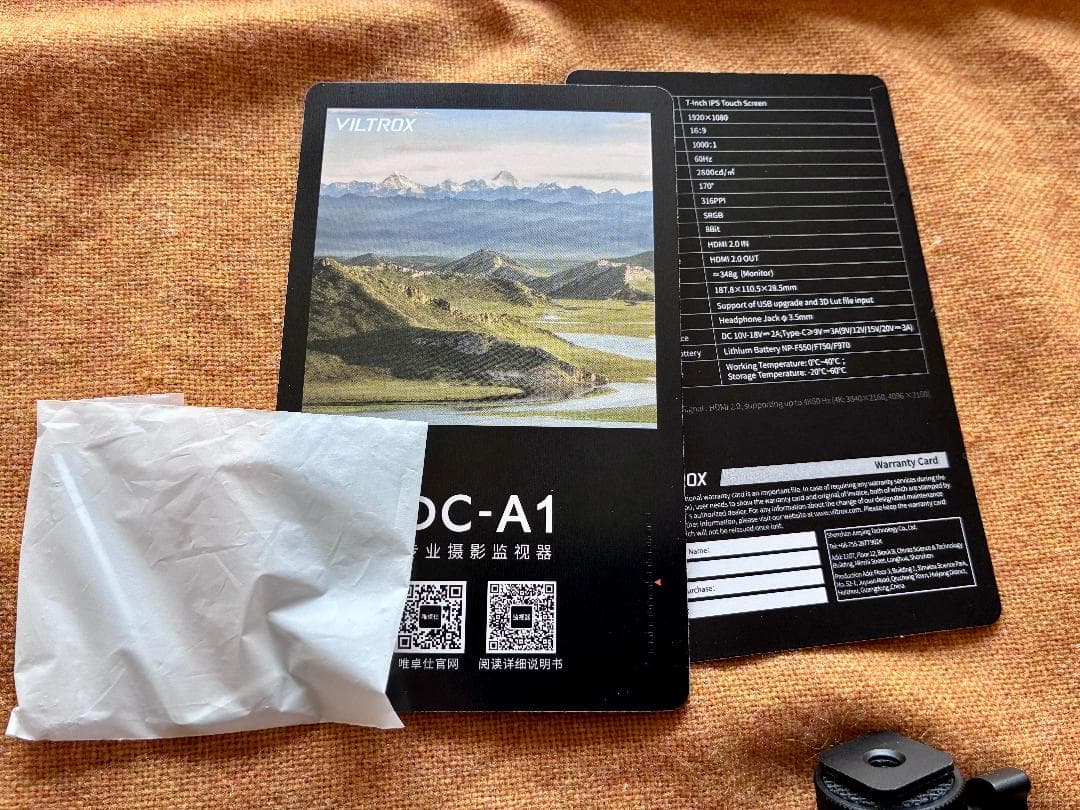 一度だけ使用・VILTROX DC-A1 カメラモニター